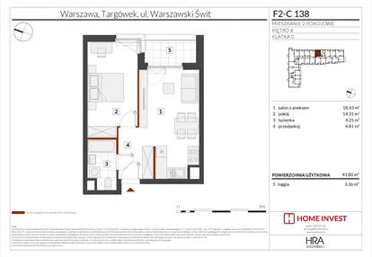 Mieszkanie w inwestycji: Warszawski Świt XIV