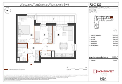 Mieszkanie w inwestycji: Warszawski Świt XIV