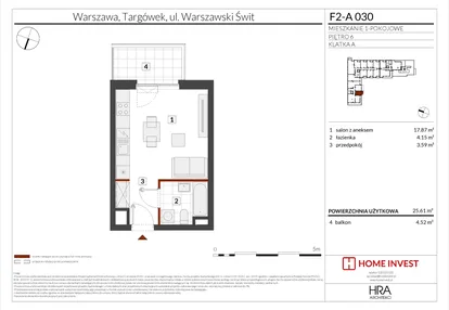 Mieszkanie w inwestycji: Warszawski Świt XIV