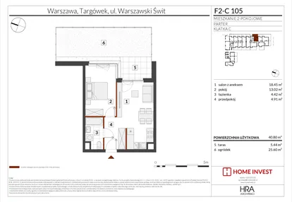 Mieszkanie w inwestycji: Warszawski Świt XIV