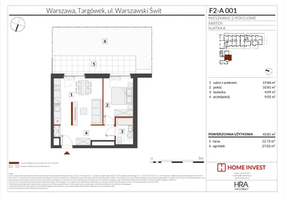 Mieszkanie w inwestycji: Warszawski Świt XIV