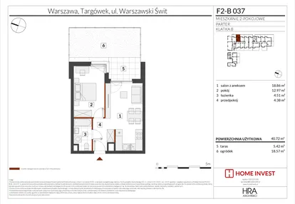 Mieszkanie w inwestycji: Warszawski Świt XIV