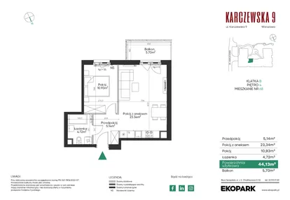 Mieszkanie w inwestycji: Karczewska 9