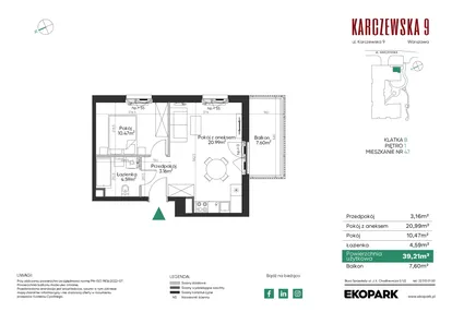 Mieszkanie w inwestycji: Karczewska 9
