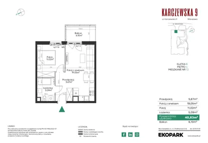 Mieszkanie w inwestycji: Karczewska 9