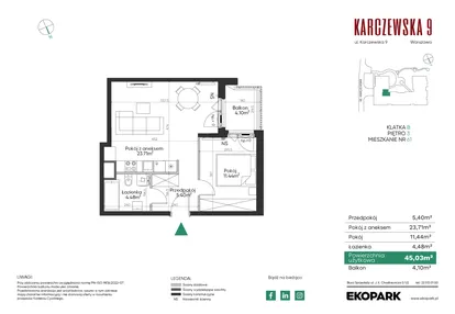 Mieszkanie w inwestycji: Karczewska 9