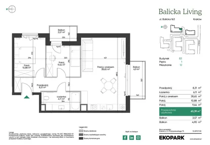 Mieszkanie w inwestycji: Balicka Living