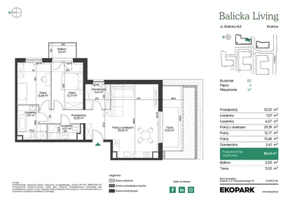 Mieszkanie w inwestycji: Balicka Living