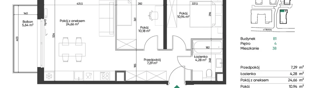 Mieszkanie w inwestycji: Balicka Living