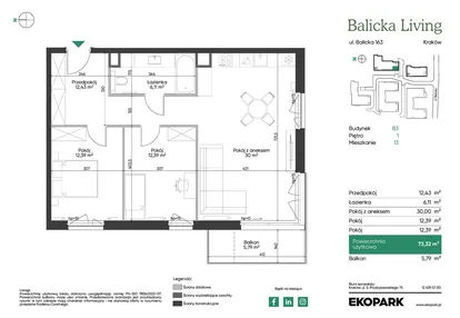 Mieszkanie w inwestycji: Balicka Living
