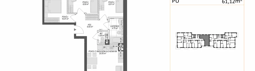 Mieszkanie w inwestycji: Konstelacja etap VII