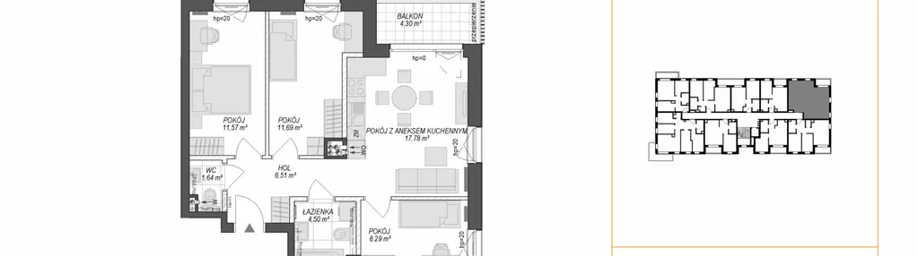 Mieszkanie w inwestycji: Konstelacja etap VII