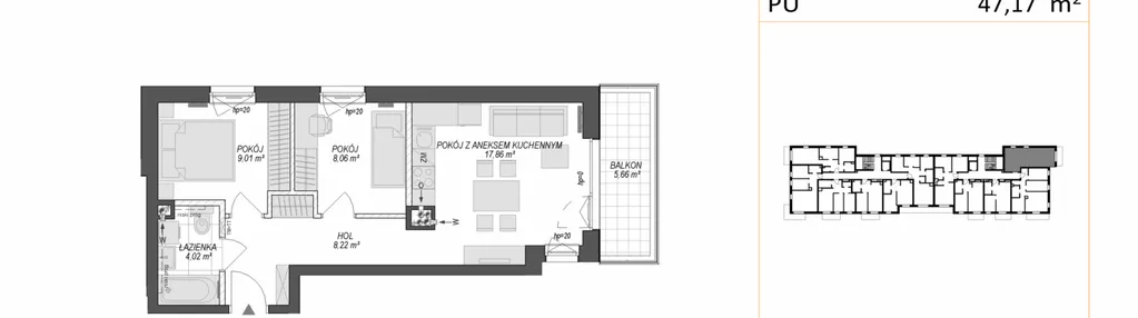 Mieszkanie w inwestycji: Konstelacja etap VII