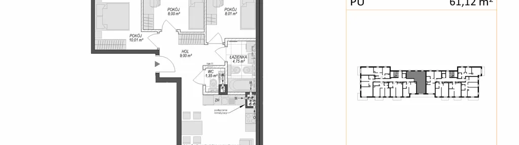 Mieszkanie w inwestycji: Konstelacja etap VII