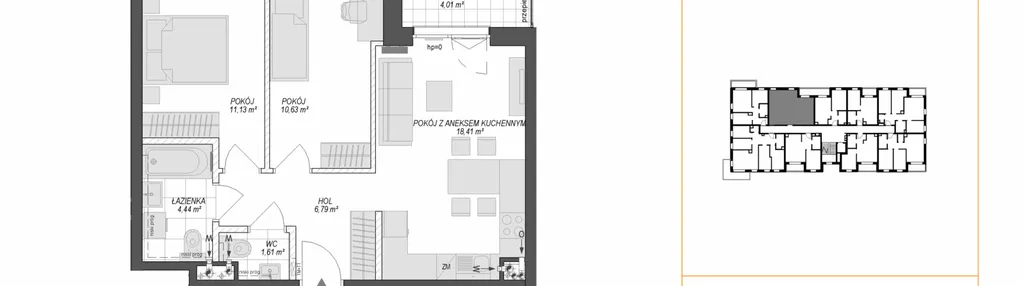 Mieszkanie w inwestycji: Konstelacja etap VII