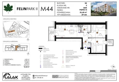 Mieszkanie w inwestycji: Felin Park budynek B4