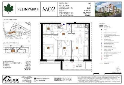 Mieszkanie w inwestycji: Felin Park budynek B4