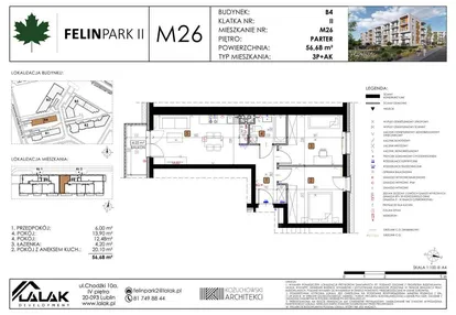 Mieszkanie w inwestycji: Felin Park budynek B4