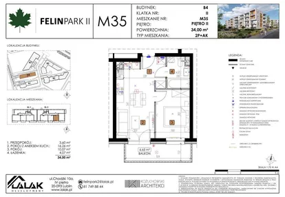 Mieszkanie w inwestycji: Felin Park budynek B4