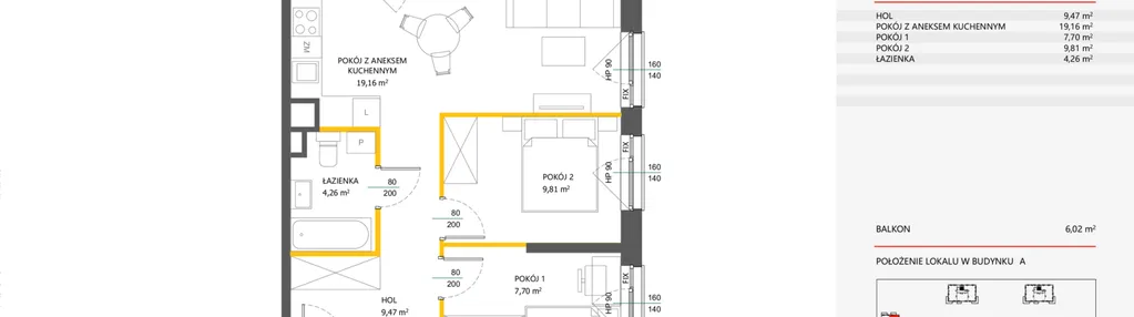 Mieszkanie w inwestycji: Piastova Osada 2