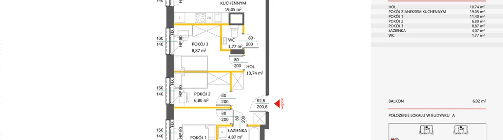 Mieszkanie w inwestycji: Piastova Osada 2