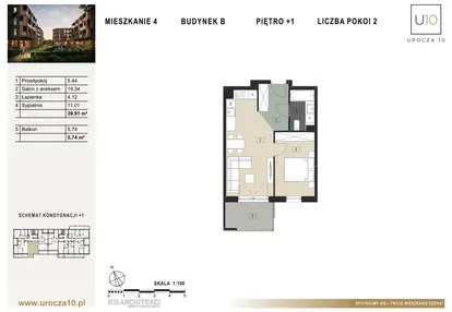 Mieszkanie w inwestycji: Urocza 10