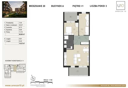 Mieszkanie w inwestycji: Urocza 10