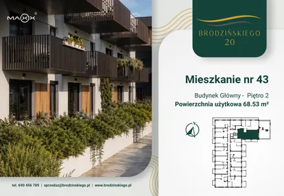 Mieszkanie w inwestycji: Brodzińskiego 20