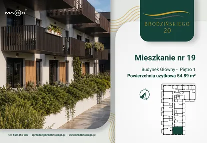 Mieszkanie w inwestycji: Brodzińskiego 20