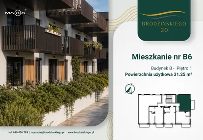 Mieszkanie w inwestycji: Brodzińskiego 20