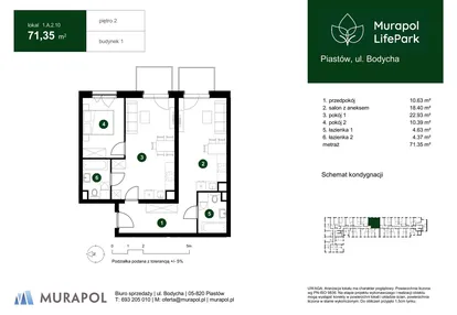 Mieszkanie w inwestycji: Murapol LifePark
