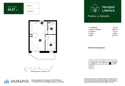 Mieszkanie w inwestycji: Murapol LifePark