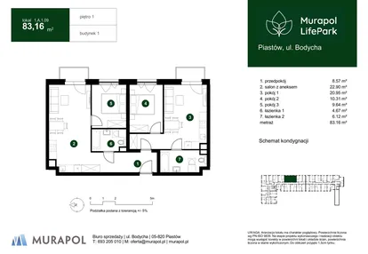 Mieszkanie w inwestycji: Murapol LifePark