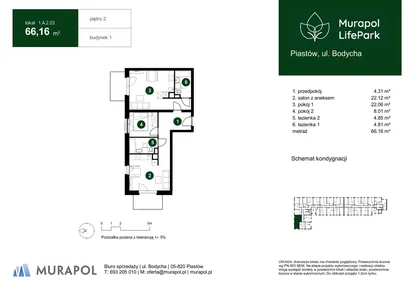 Mieszkanie w inwestycji: Murapol LifePark