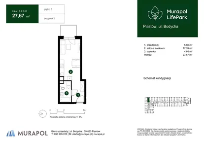 Mieszkanie w inwestycji: Murapol LifePark