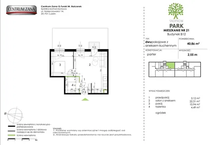 Mieszkanie w inwestycji: Snopków Park bud. B11 i B12
