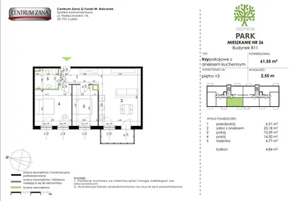 Mieszkanie w inwestycji: Snopków Park bud. B11 i B12