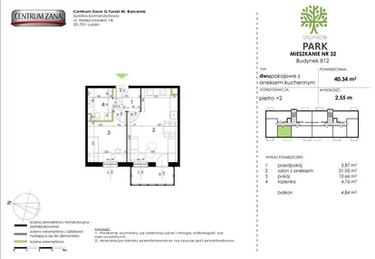 Mieszkanie w inwestycji: Snopków Park bud. B11 i B12