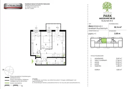 Mieszkanie w inwestycji: Snopków Park bud. B11 i B12