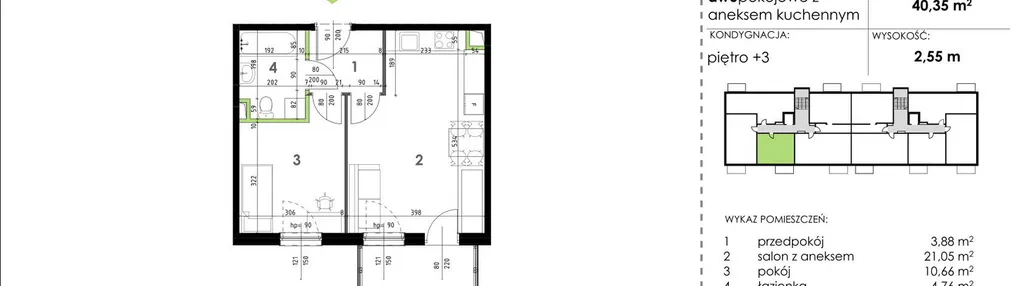 Mieszkanie w inwestycji: Snopków Park bud. B11 i B12