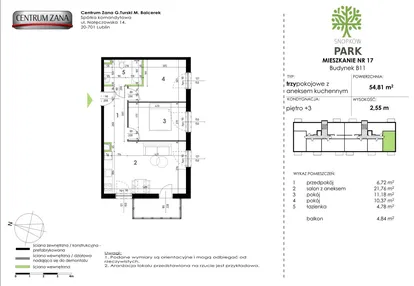 Mieszkanie w inwestycji: Snopków Park bud. B11 i B12