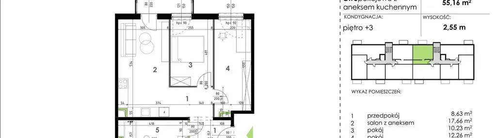 Mieszkanie w inwestycji: Snopków Park bud. B11 i B12