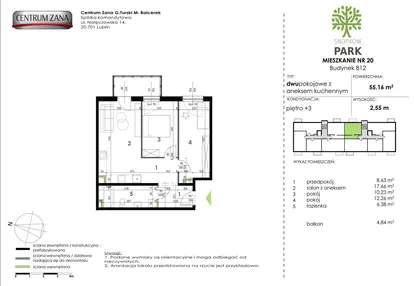 Mieszkanie w inwestycji: Snopków Park bud. B11 i B12