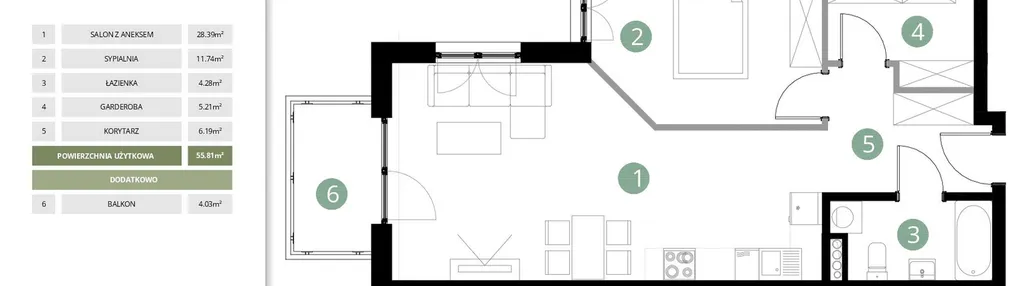 Mieszkanie w inwestycji: Parkowa Aura
