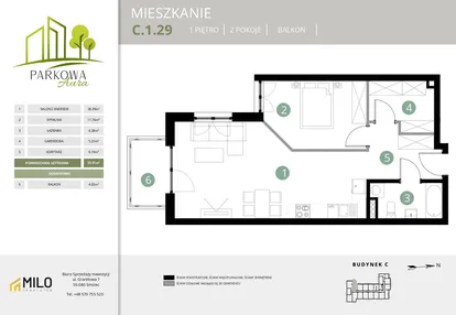 Mieszkanie w inwestycji: Parkowa Aura