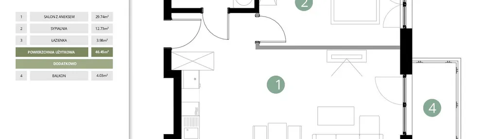 Mieszkanie w inwestycji: Parkowa Aura