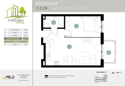 Mieszkanie w inwestycji: Parkowa Aura