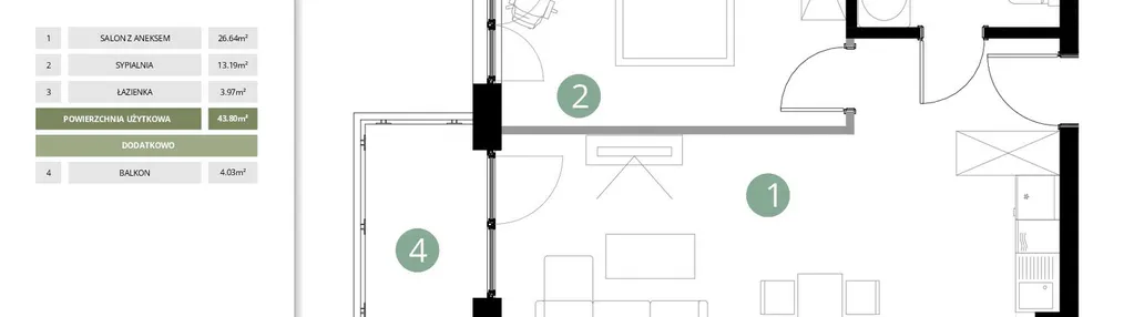 Mieszkanie w inwestycji: Parkowa Aura