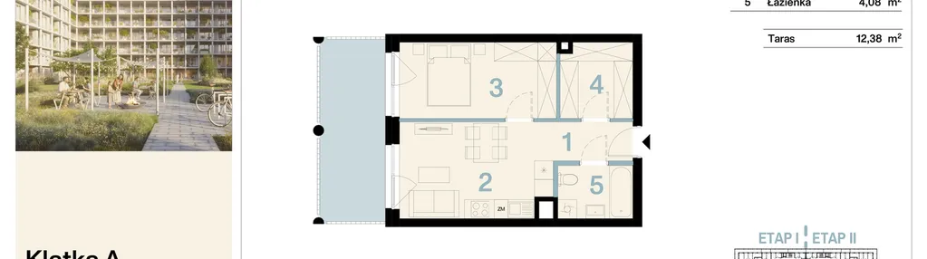 Mieszkanie w inwestycji: Koronki Apartamenty Korfantego - Etap I