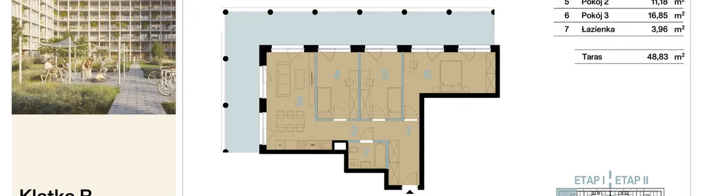 Mieszkanie w inwestycji: Koronki Apartamenty Korfantego - Etap I